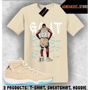 Tee Shirt Matching Aj 11 H-Town Houston To Match Mj Goat T-Shirt